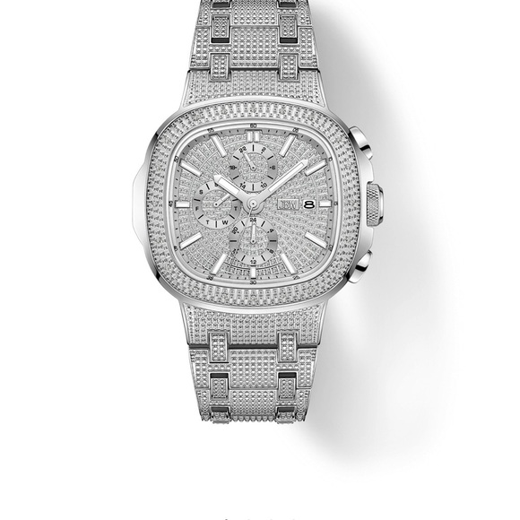 New JBW Men's Heist 1/7 cttw Diamond Quartz Stainless Steel Watch J6380D 45mm - Picture 7 of 10